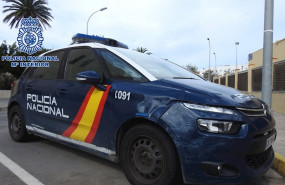 ep coche policial afectado por la persecucion