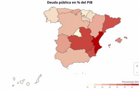 ep deduda publica en del pib en cada comunidad autonoma en el 3 trimestre de 2021
