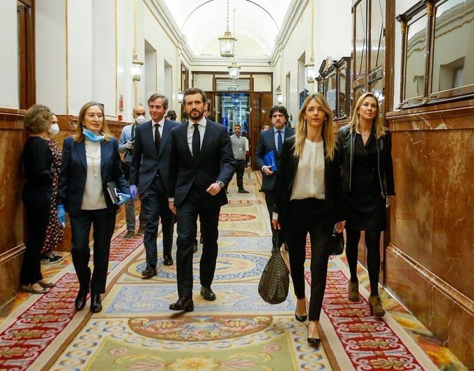 ep el lider del pp pablo casado a su llegada al pleno del congreso que prorroga el estado de alarma