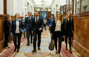 ep el lider del pp pablo casado a su llegada al pleno del congreso que prorroga el estado de alarma