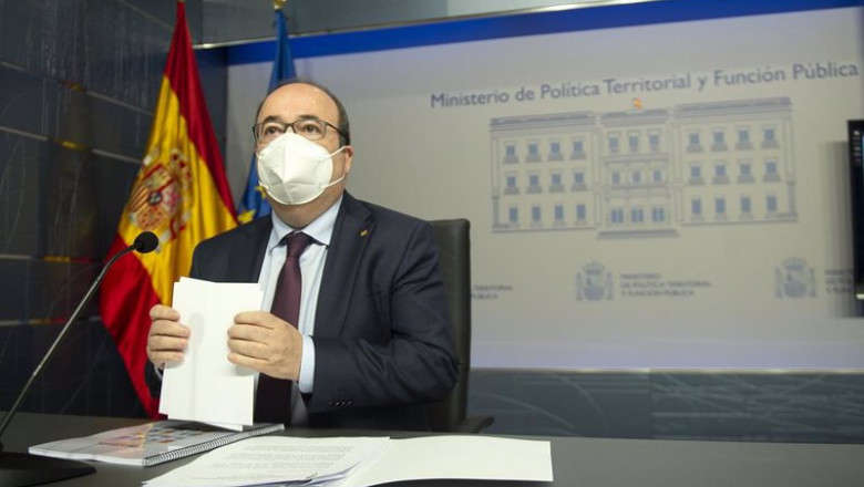 ep el ministro de politica territorial y funcion publica miquel iceta durante la presentacion del