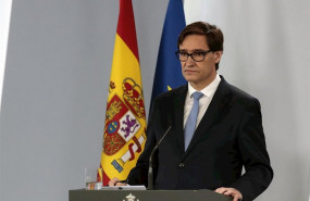 ep el ministro de sanidad salvador illa durante una rueda de prensa un dia despues de que el