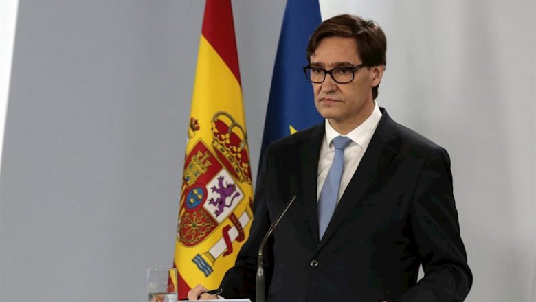 ep el ministro de sanidad salvador illa durante una rueda de prensa un dia despues de que el ep el ministro de sanidad salvador illa durante una rueda de prensa un dia despues de que el