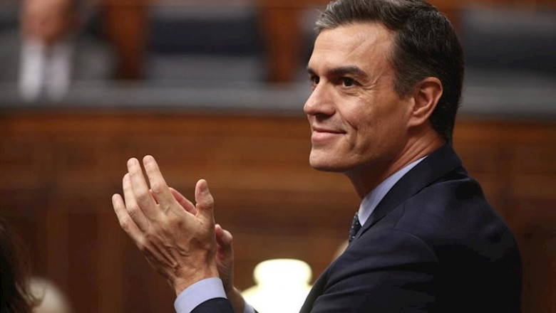 El presidente del Gobierno en funciones, Pedro Sánchez, durante la sesión de constitución de las Cortes para la XIV Legislatura en el Congreso de los Diputados, Madrid (España), a 3 de diciembre de 2019.. | Eduardo Parra - Europa Press ep el presidente del gobierno en funciones pedro sanchez durante la sesion de constitucion de las