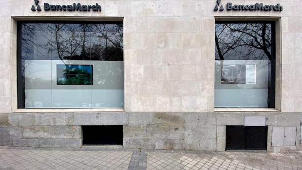 ep exterior de un local de banca march en madrid espana