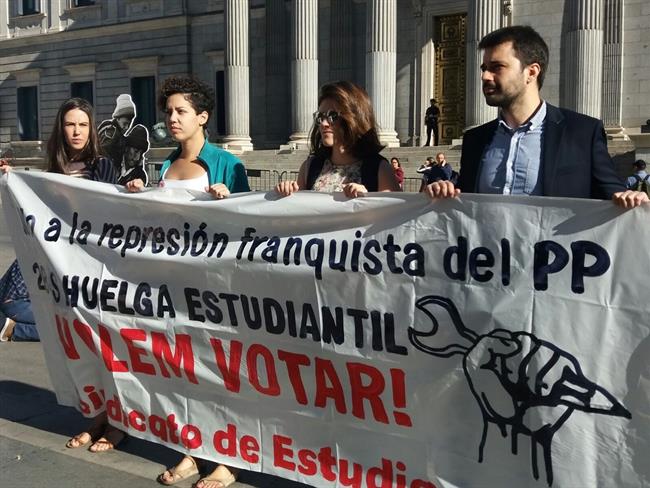 Huelga estudiantil por el 1-O | EUROPA PRESS ep huelga estudiantil1-o
