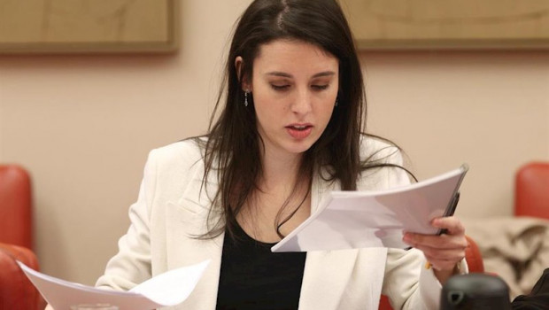 ep la ministra de igualdad irene montero durante la reunion de comision de igualdad en el congreso
