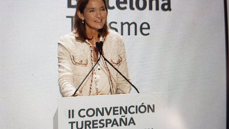 ep la ministra de industria comercio y turismo reyes maroto en la ii convencion de turespana ep la ministra de industria comercio y turismo reyes maroto en la ii convencion de turespana