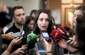 ep la portaveu parlamentria de ciutadans ines arrimadas ofereix declaracions als mitjans de