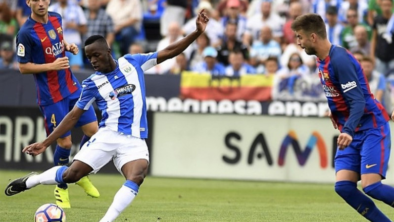 ep mamadou kone del leganes ante gerard pique