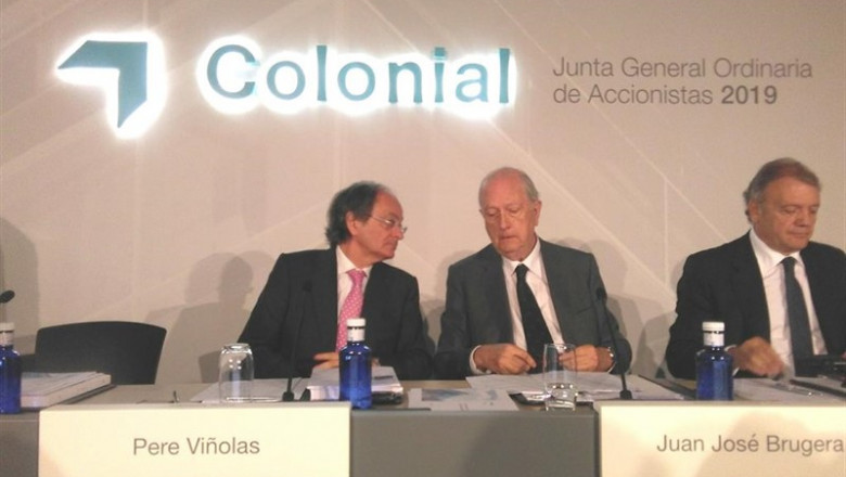 EUROPA PRESS - Archivo ep presidentecolonial juan jose bruguera yconsejero delegado pere vinolas enjuntaaccionistas 2019la compania