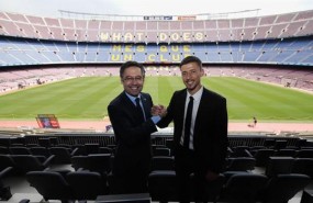 ep presidentefc barcelona josep maria bartomeu con clement lenglet