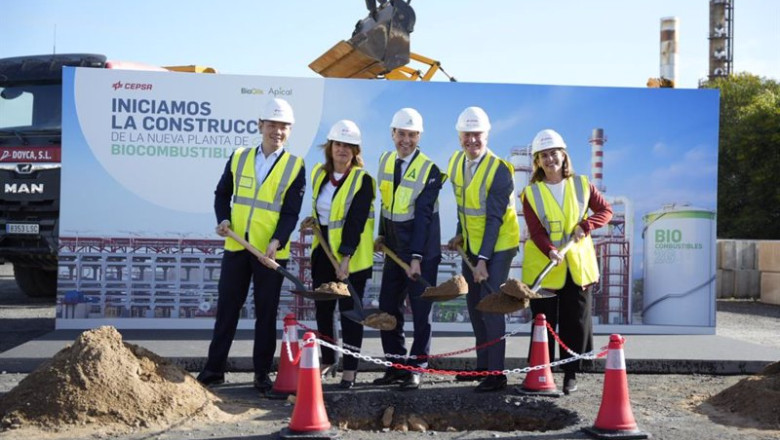 ep primera piedra de la nueva planta de biocombustibles 2g de cepsa y bioils en palos de la frontera ep primera piedra de la nueva planta de biocombustibles 2g de cepsa y bioils en palos de la frontera
