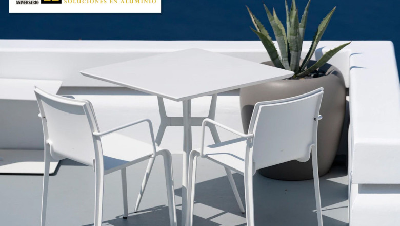 mobiliario aluminio a medida 