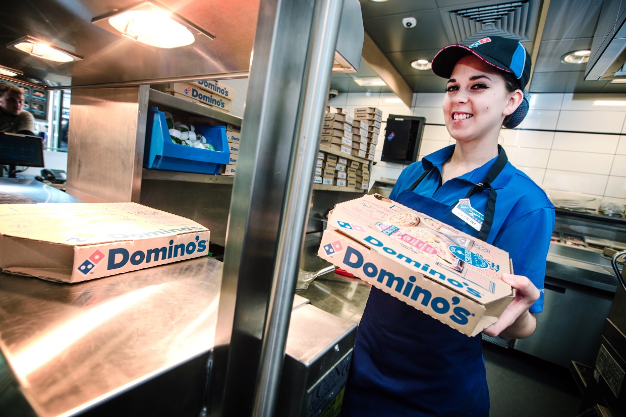 Domino's Pizza takes stake in London franchises.