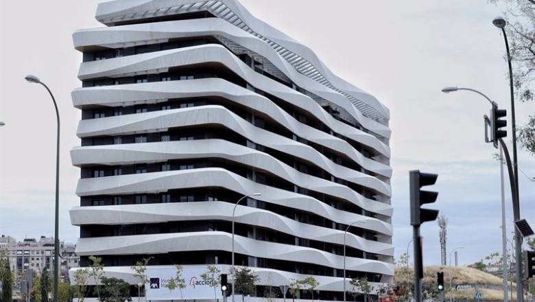 ep archivo   edificio de viviendas en construccion en madrid espana a 20 de octubre de 2020 en una