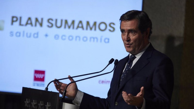 ep archivo   el presidente de la ceoe antonio garamendi durante el acto de firma del protocolo