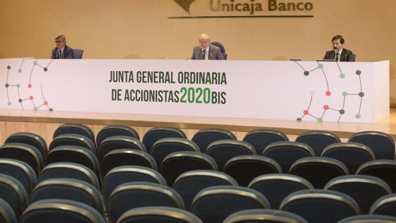 ep archivo - imagen de la junta general de accionistas de unicaja banco celebrada de forma