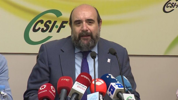 ep el presidente de csif miguel borra en una rueda de prensa