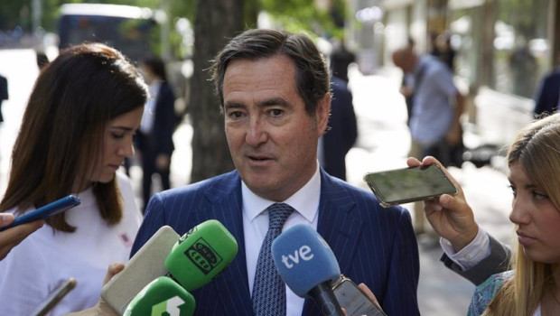 ep el presidente de la ceoe antonio garamendi responde a los medios a su llegada al acto inaugural
