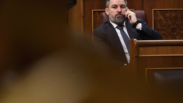 ep el presidente de vox santiago abascal durante una sesion plenaria en el congreso de los diputados