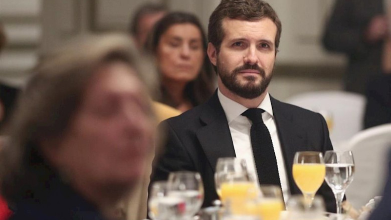 ep el presidente del partido popular pablo casado asiste al desayuno informativo de europa press