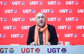 ep el secretario general de ugt pepe alvarez durante una rueda de prensa en la sede de ugt a 8 de