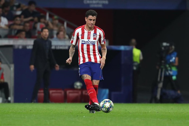 ep josema gimenez en un partido con el atletico de madrid