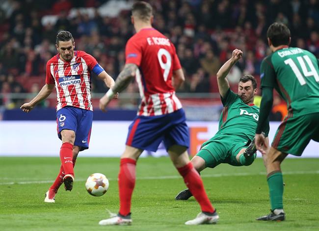 Koke marca en el Atlético - Lokomotiv | ÁNGEL GUTIÉRREZ ep koke marcaatletico - lokomotiv