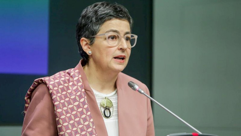 ep la ministra de asuntos exteriores union europea y cooperacion arancha gonzalez laya ofrece una ep la ministra de asuntos exteriores union europea y cooperacion arancha gonzalez laya ofrece una