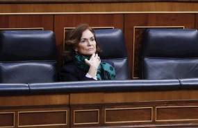 ep la vicepresidenta primera del gobierno carmen calvo este miercoles durante la sesion de control