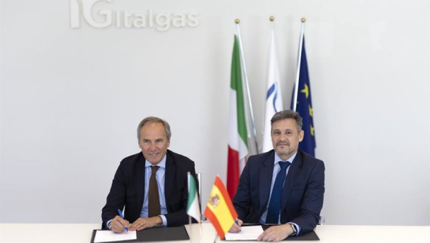 ep paolo gallo consejero delegado de italgas y raul suarez consejero delegado de nedgia la