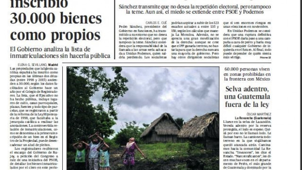 ep portada de pais del domingo 12agosto2019