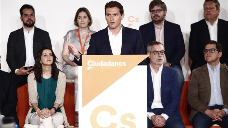 El presidente de Ciudadanos, Albert Rivera, ofrece una rueda de prensa. | Eduardo Parra - Europa Press ep presidenteciudadanos albert rivera ofreceruedaprensala reunion extraordinariaconsejo generalciudadanos celebradamadrid marriott auditorium despueslas recientes dimisionesdiferentes cargospartido