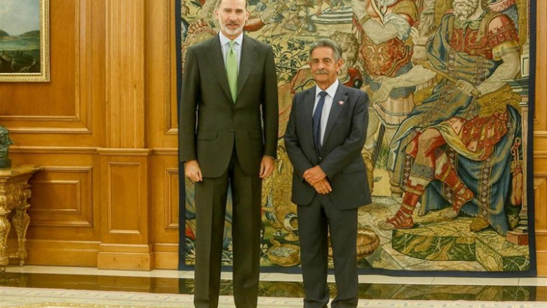 ep rey felipe vi recibepalaciola zarzuelapresidentecantabria miguel angel revilla
