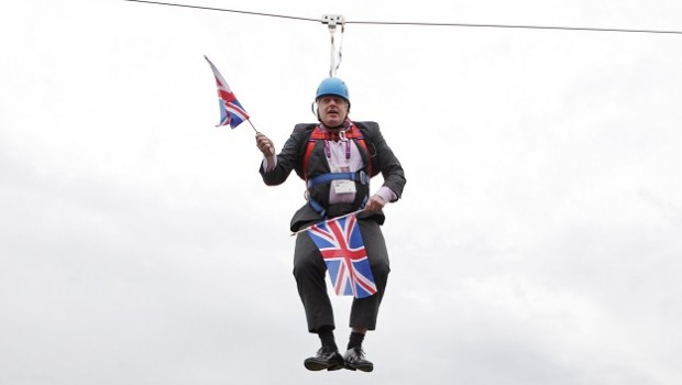 boris johnson zipwire