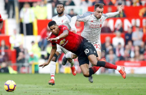 ep 24 february 2019 england manchester manchester uniteds marcus rashford l and liverpools xherdan