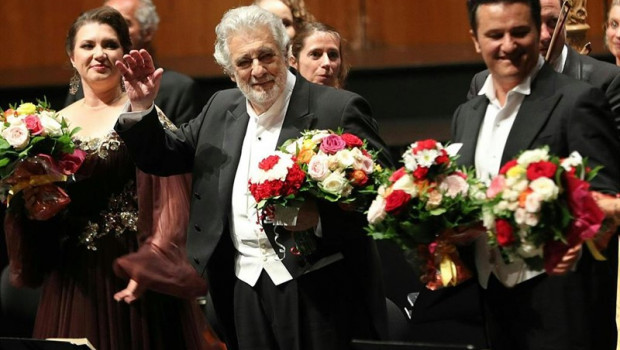 ep 25 august 2019 austria salzburg spanish opera singer placido domingo practices during the