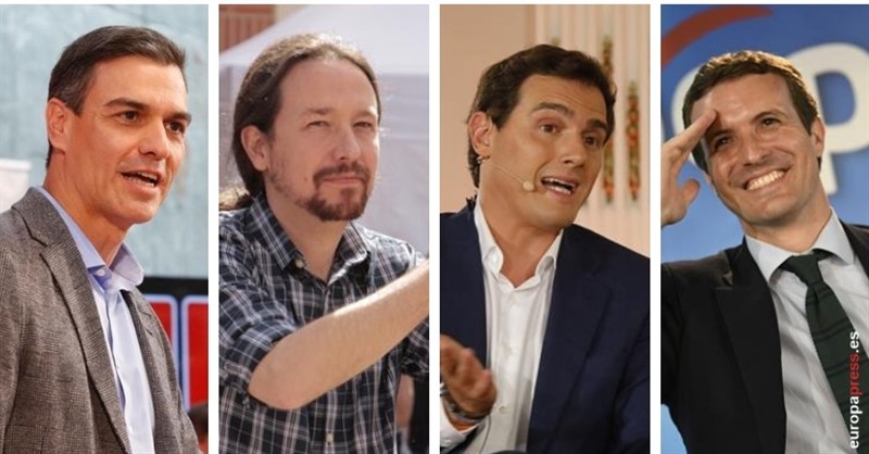 28A.- RTVE confirma que celebrará el debate a cuatro el lunes 22 de abril con Sánchez, Casado, Rivera e Iglesias | EUROPA PRESS ep 28a- rtve confirmacelebrara debatecuatrolunes 22abrilsanchez casado rivera e iglesias