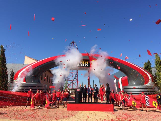 Acte d'inauguració institucional de Ferrari Land en PortAventura | EUROPA PRESS ep acte dinauguracio institucionalferrari landportaventura