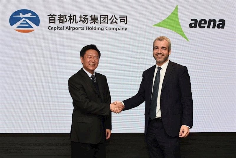 ep aena firma un acuerdo con el mayor operador de aueropuertos de china
