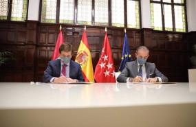 ep el alcalde de madrid jose luis martinez-almeida firma un convenio de colaboracion publico-privada