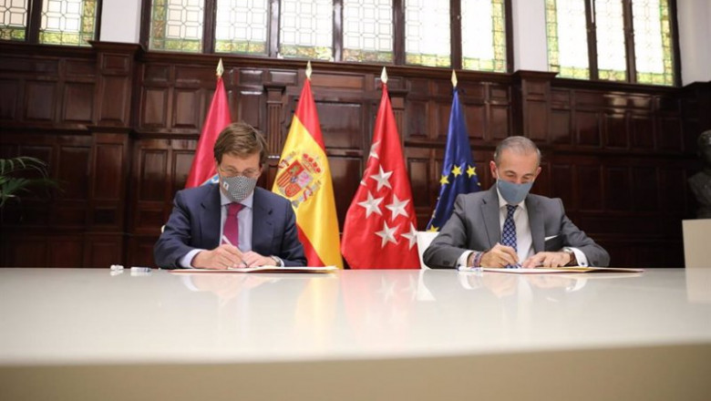 ep el alcalde de madrid jose luis martinez-almeida firma un convenio de colaboracion publico-privada