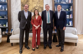 ep el ceo de donte group javier martin ocana la directora de desarrollo de negocio de europa press