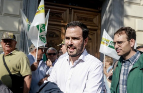 ep el coordinador federal de izquierda unida alberto garzon i y el coordinador general de iulv-ca