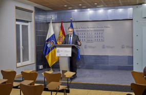 ep el presidente del gobierno de canarias angel victor torres comparece en rueda de prensa despues