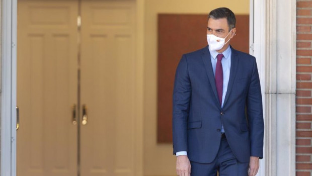 ep el presidente del gobierno pedro sanchez a su llegada para recibir al nuevo canciller aleman en