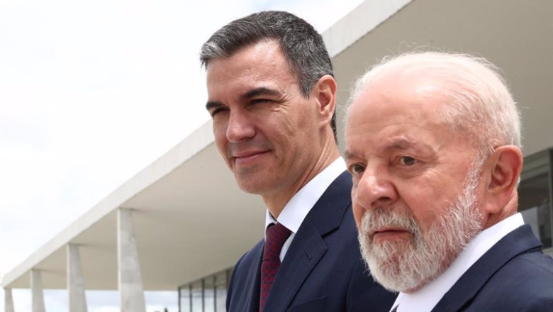 ep el presidente del gobierno pedro sanchez y el presidente de brasil luiz inazio lula da silva ep el presidente del gobierno pedro sanchez y el presidente de brasil luiz inazio lula da silva