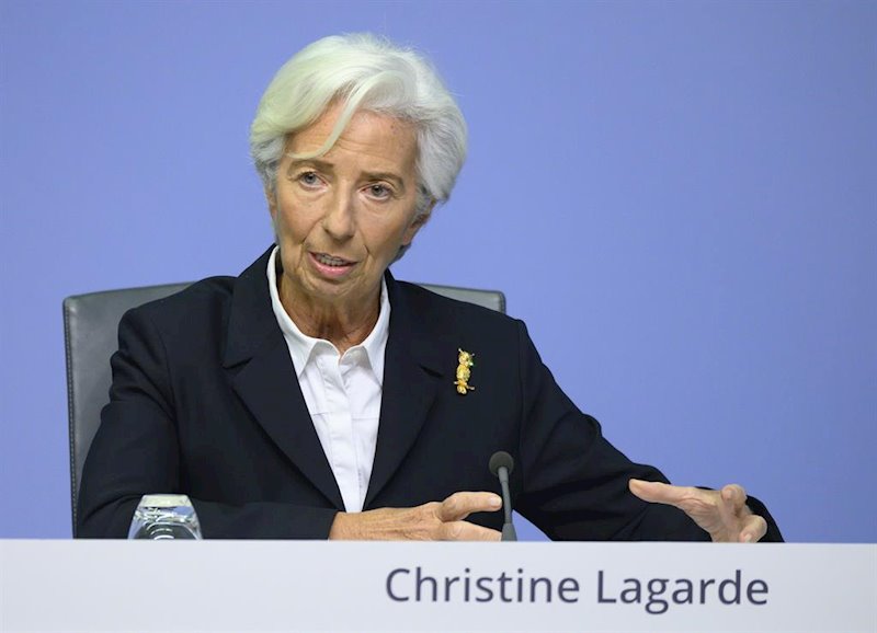 Lagarde y el BCE no terminan de animar al Ibex (-0,17%) que consigue cerrar plano