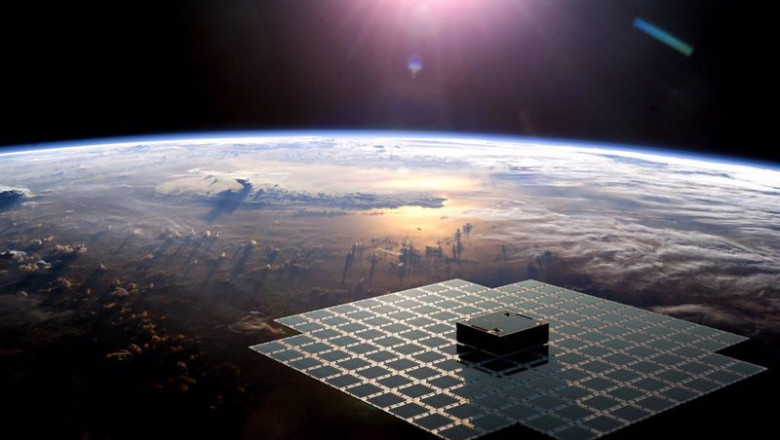 ep imagen conceptual de los satelites de ast spacemobile